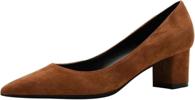 brown leather rekalfo block heel